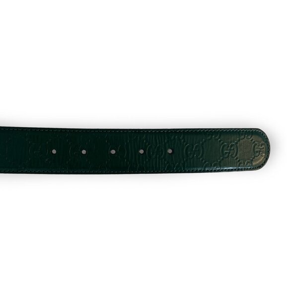 Green Unisex Gucci Belt w/Interlocking G's Size 85 - Picture 3 of 7